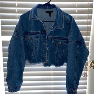 Forever 21 crop Jean jacket